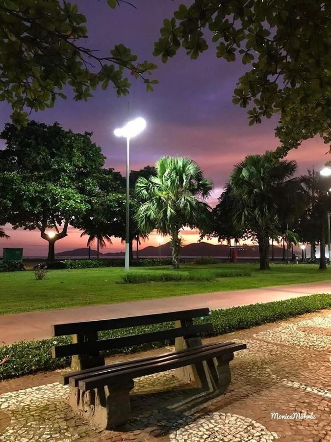 Sala Living Em Predio Familiar Na Av Da Praia Santos  Buitenkant foto