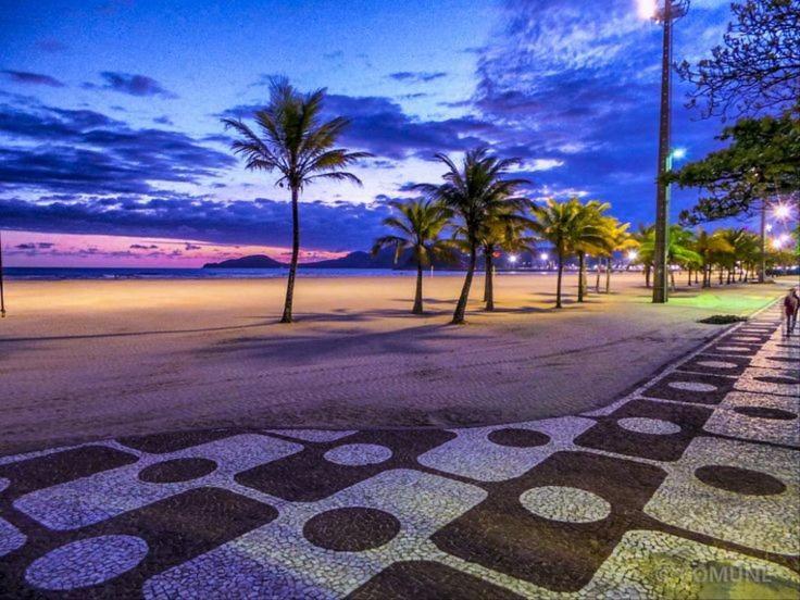 Sala Living Em Predio Familiar Na Av Da Praia Santos  Buitenkant foto