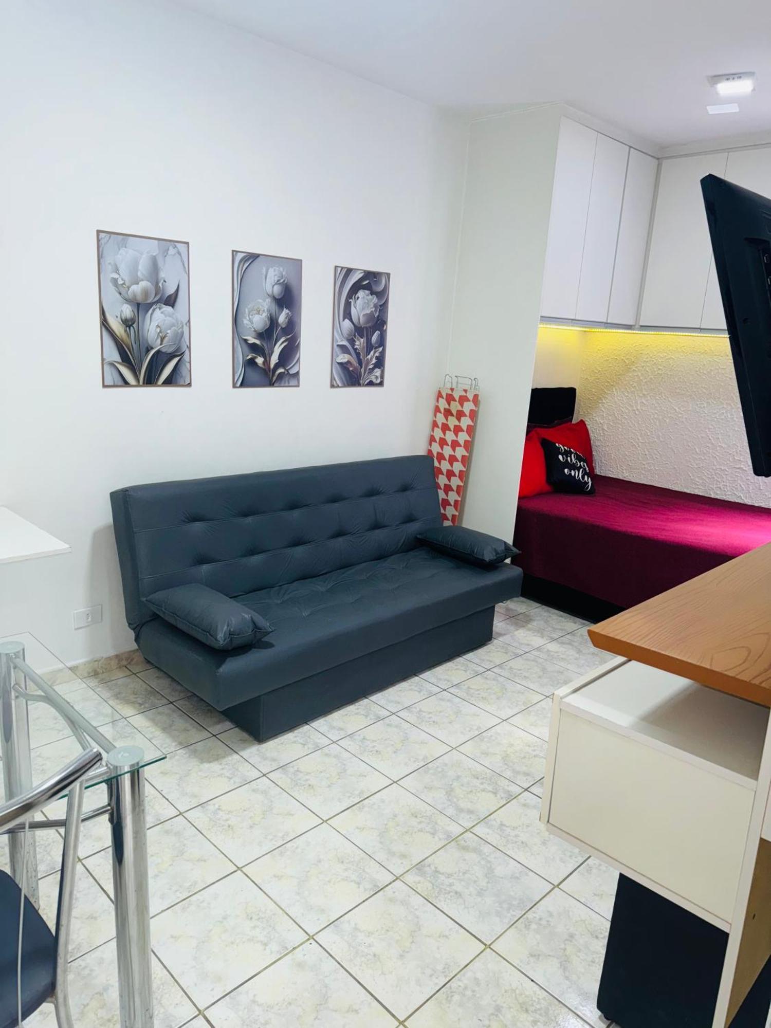 Sala Living Em Predio Familiar Na Av Da Praia Santos  Buitenkant foto